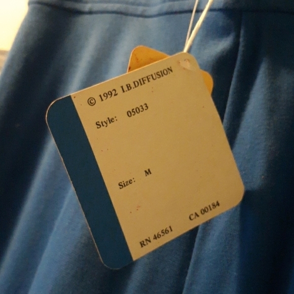 New with tags vintage  Y2K 1992 blue stirrup pants - Picture 2 of 3